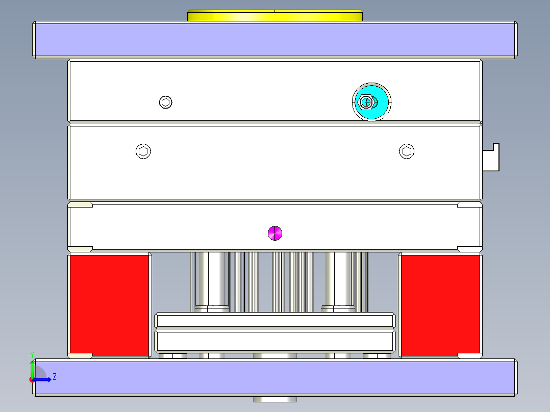 原型模具3D模型左视图