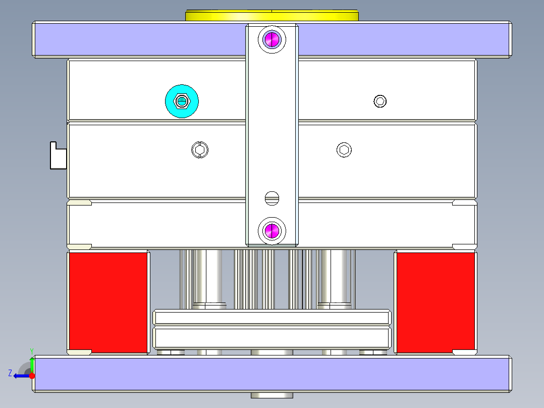 原型模具3D模型右视图