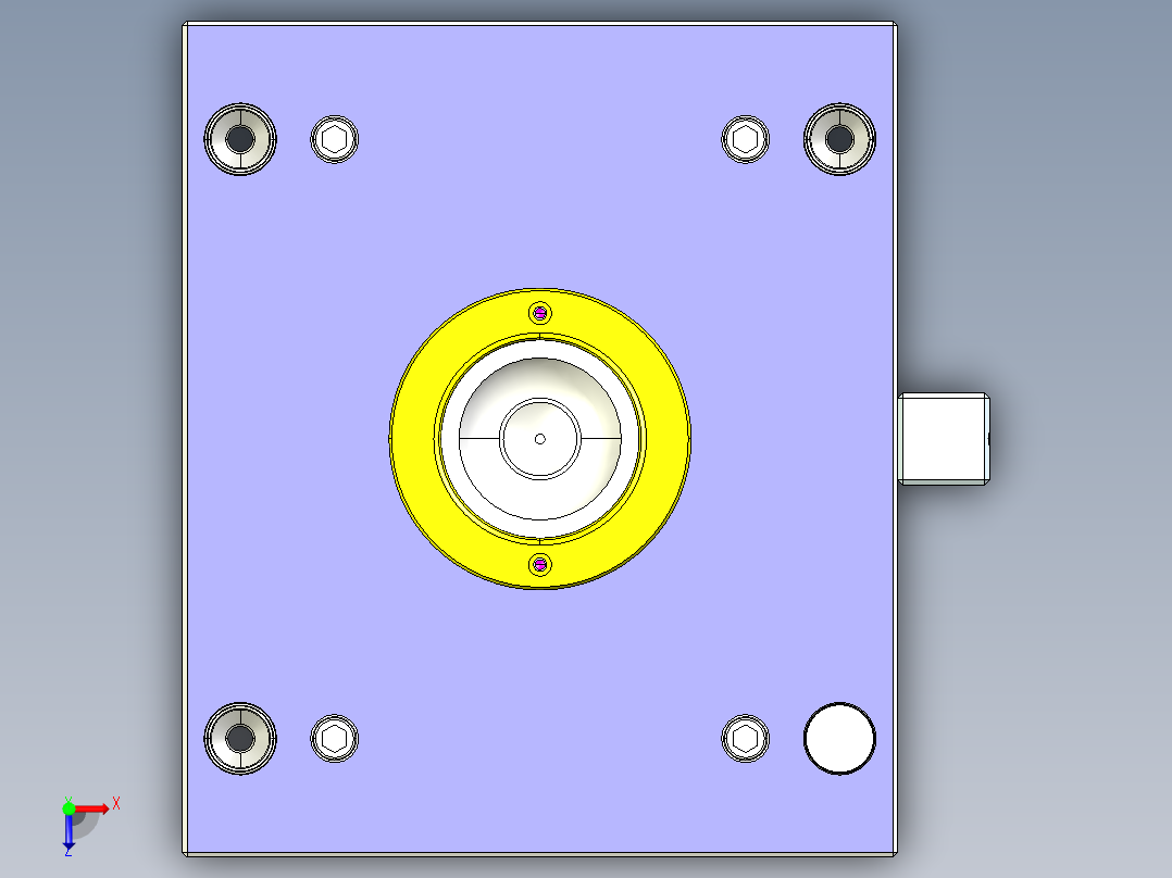 原型模具3D模型俯视图