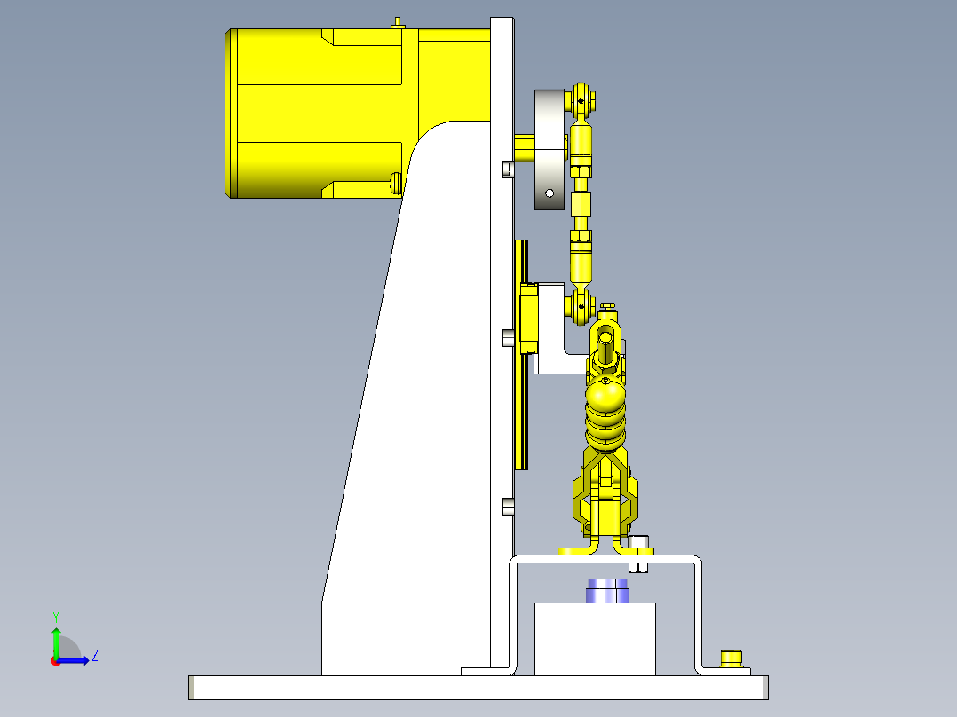 开关耐久试验夹具左视图