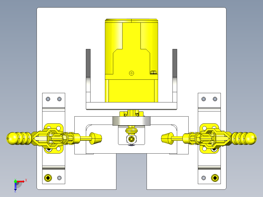 开关耐久试验夹具俯视图