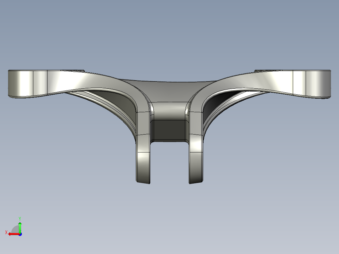 蝴蝶状支架后视图
