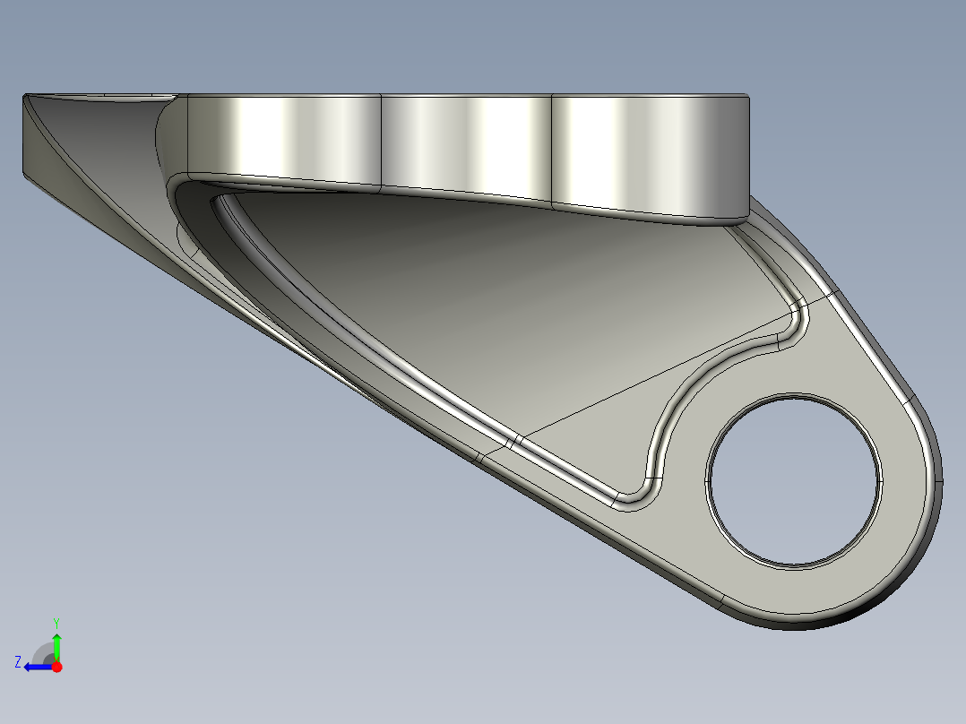 蝴蝶状支架右视图