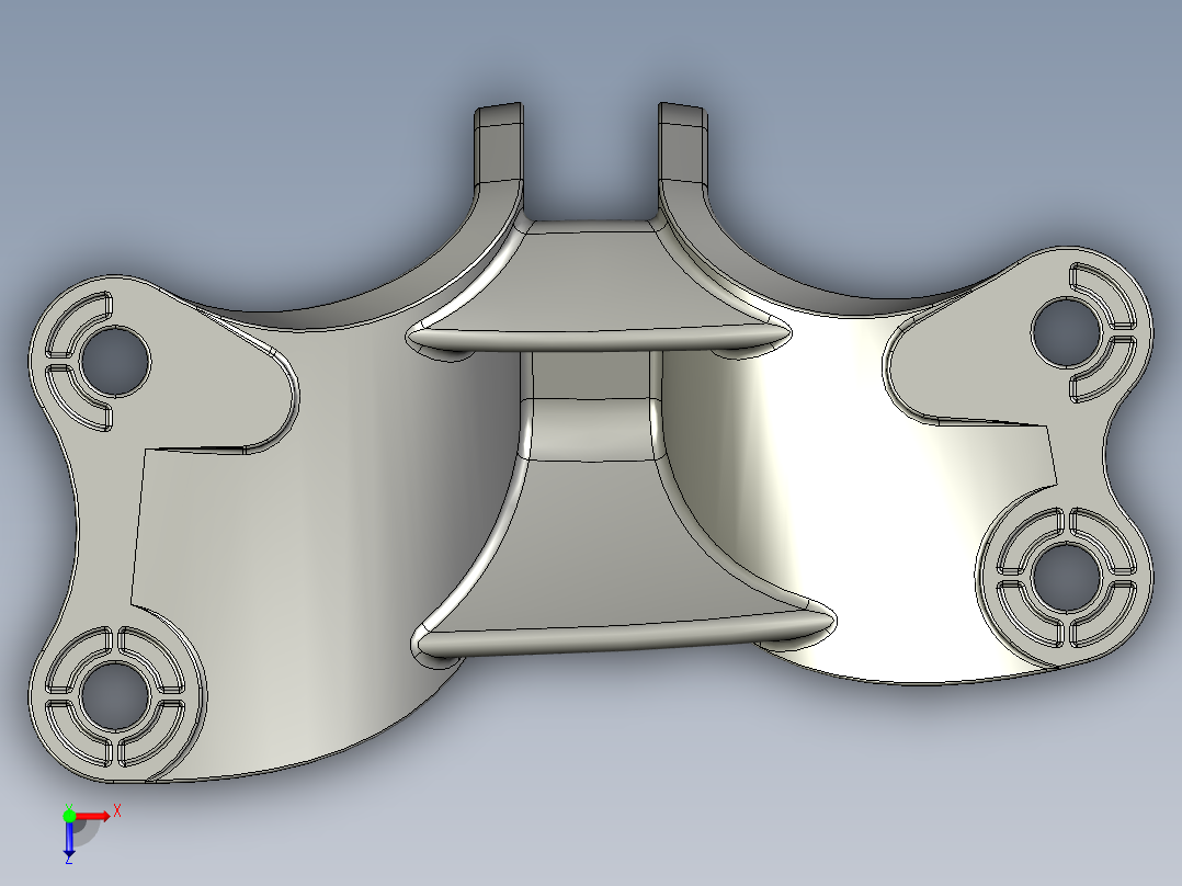蝴蝶状支架俯视图