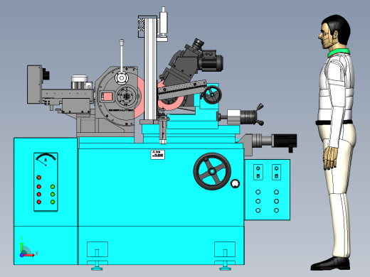 ZDH-MOC-001 无心磨床自动上下料前视缩略图