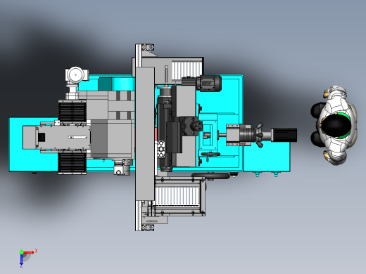 ZDH-MOC-001 无心磨床自动上下料俯视缩略图