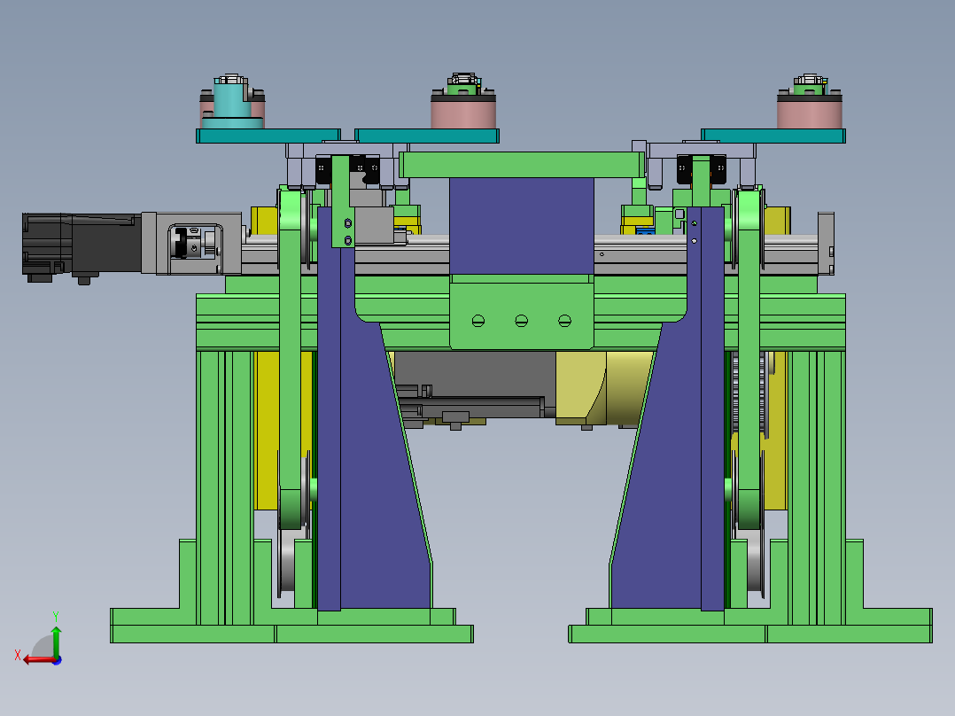 E072 载具快速移栽循环流水线后视图