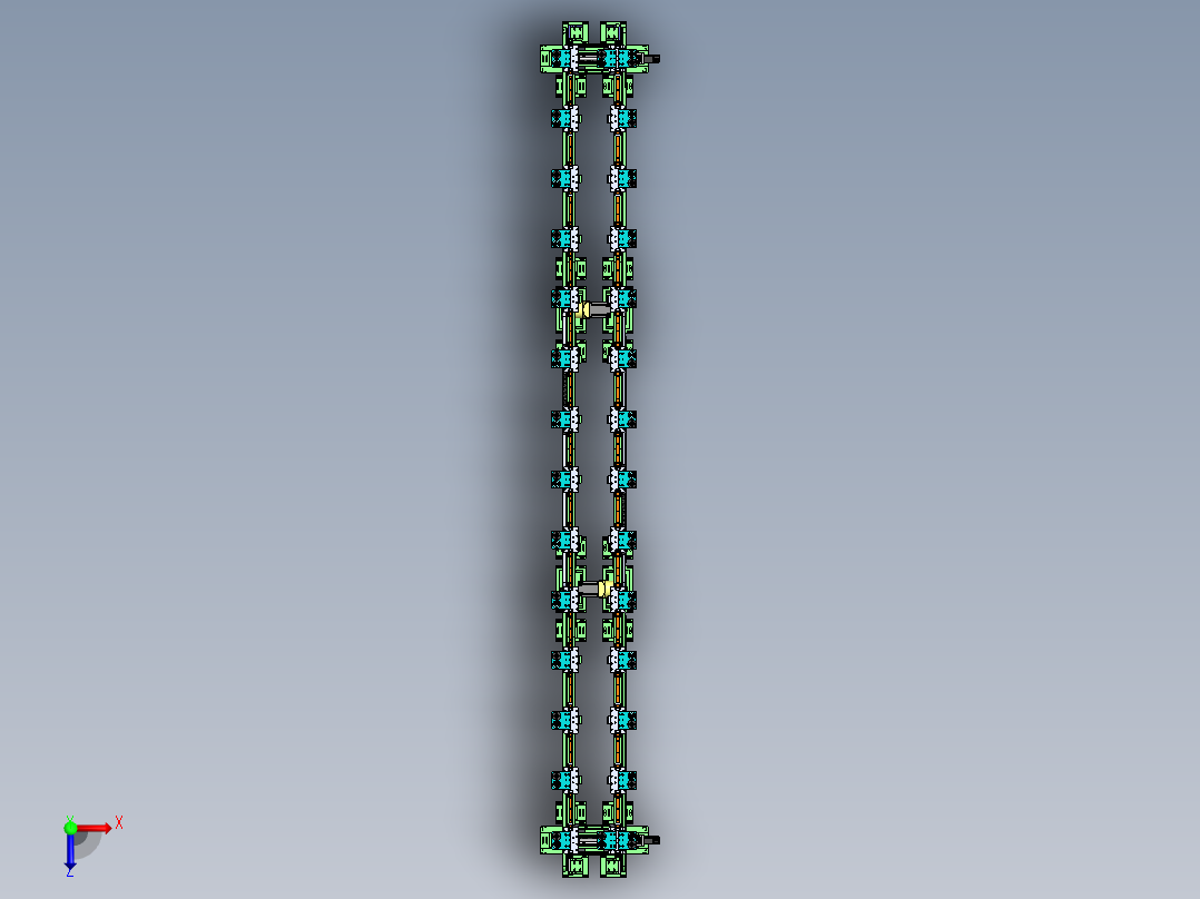 E072 载具快速移栽循环流水线俯视图