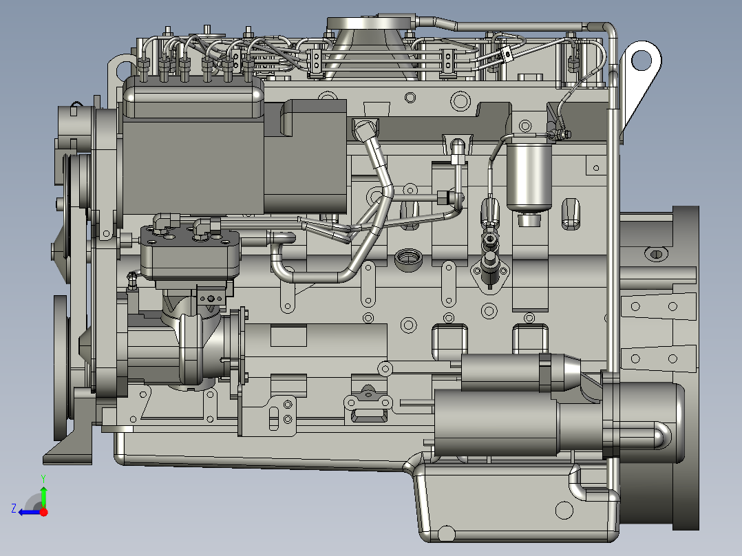 enginecumminsc300发动机康明斯C300右视图