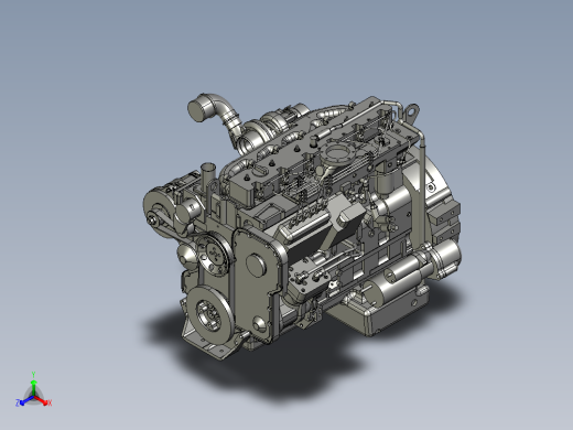 enginecumminsc300发动机康明斯C300正等轴测缩略图