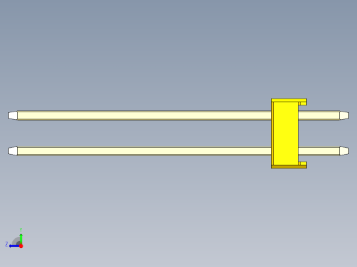 彩色公头100mil（2.54mm）系列-DS1021_yellow_2x13p_100mil_Type19_rev1.0右视缩略图