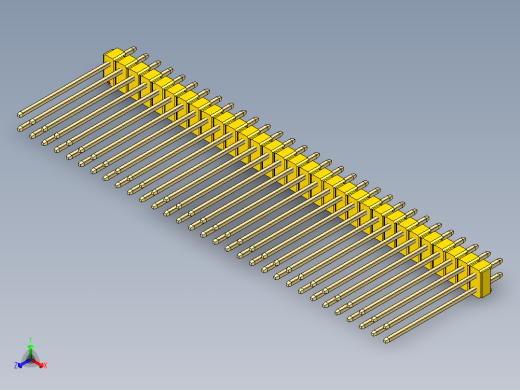 彩色公头100mil（2.54mm）系列-DS1021_yellow_2x31p_100mil_Type19_rev1.0
