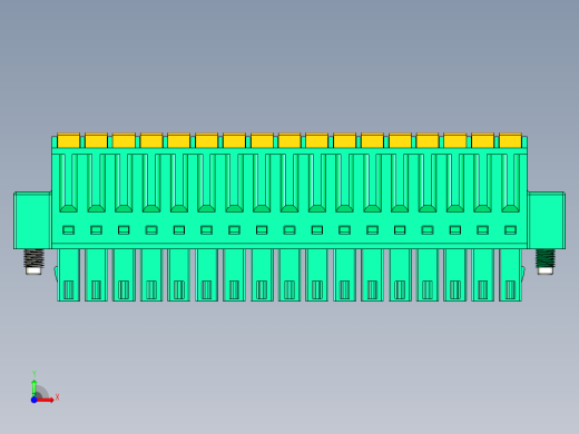 DEGSON 15EDG（公头） 3.5mm 螺钉锁紧，插拔式接线端子 FullPack-15EDGKDM-3.5-17P-14-00AH前视缩略图
