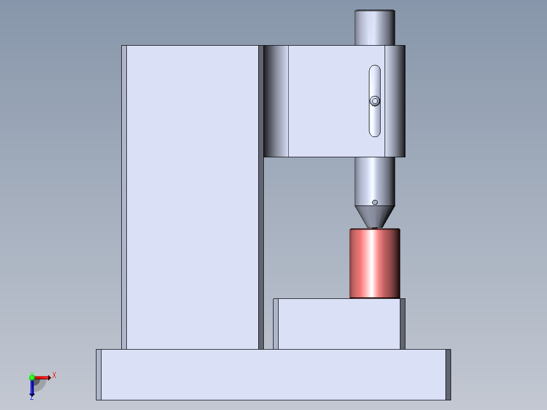 高度规辅测检具俯视图