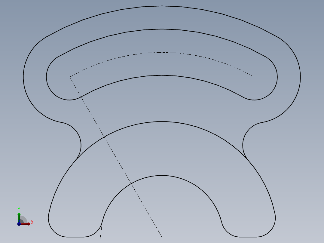 SW建模练习题-exercise 76主视图