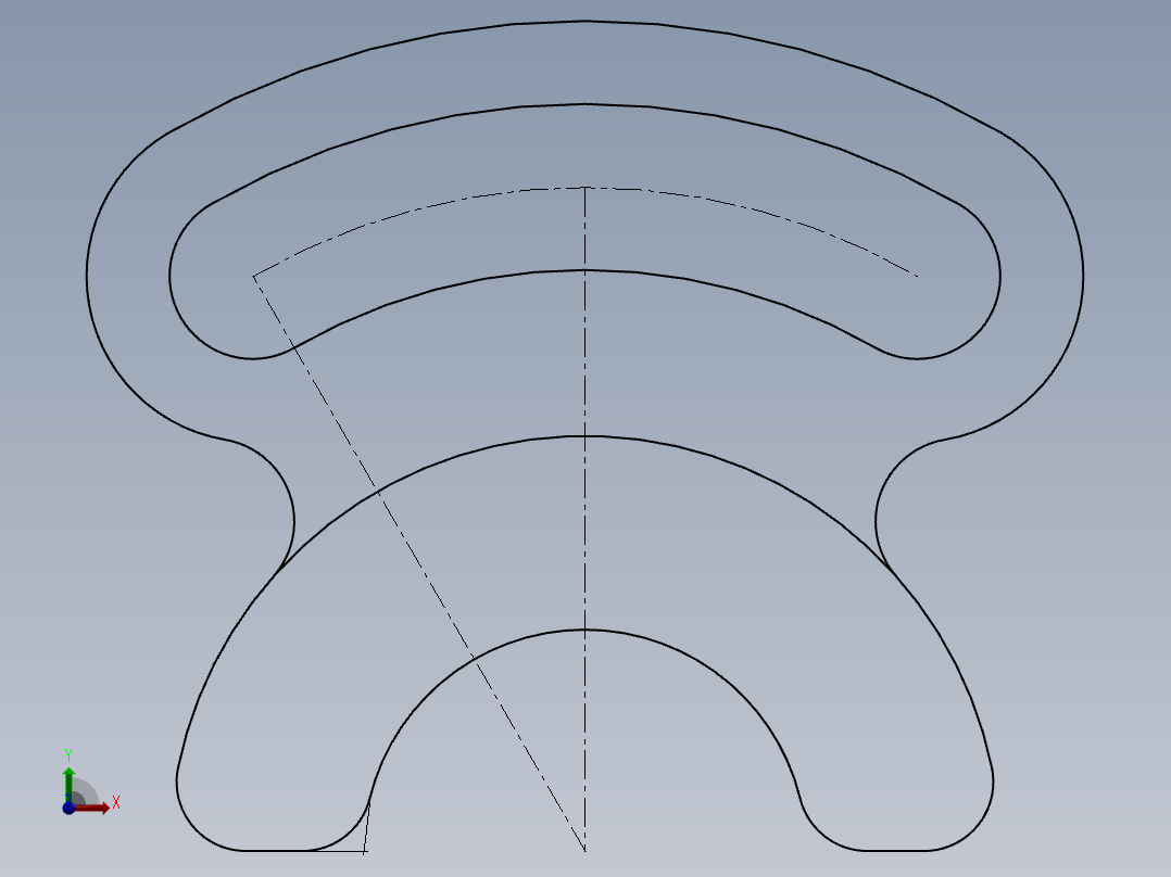 SW建模练习题-exercise 76前视图