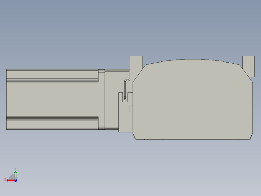 直线模组WG-LHB12-S550-L(B)设计图纸后视缩略图