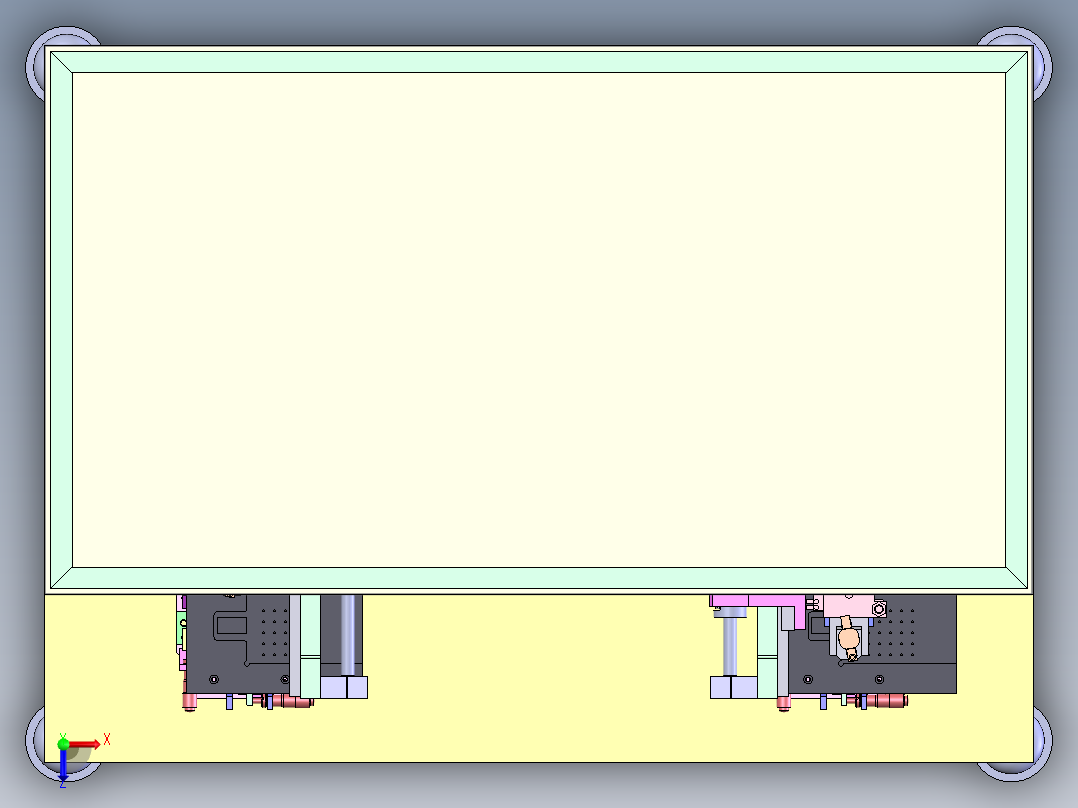 自动易撕贴俯视图