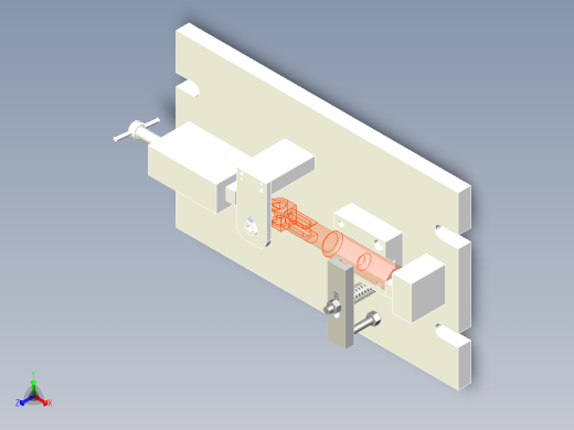 操作手柄钻m6孔夹具资料含三维图二维图说明书.zip