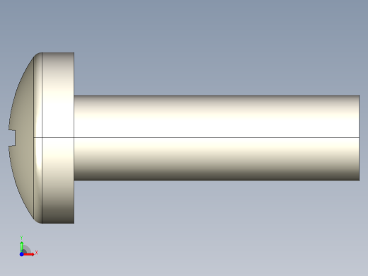 螺丝 M6 十字盘头-M6x20 Screw head.STEP前视缩略图