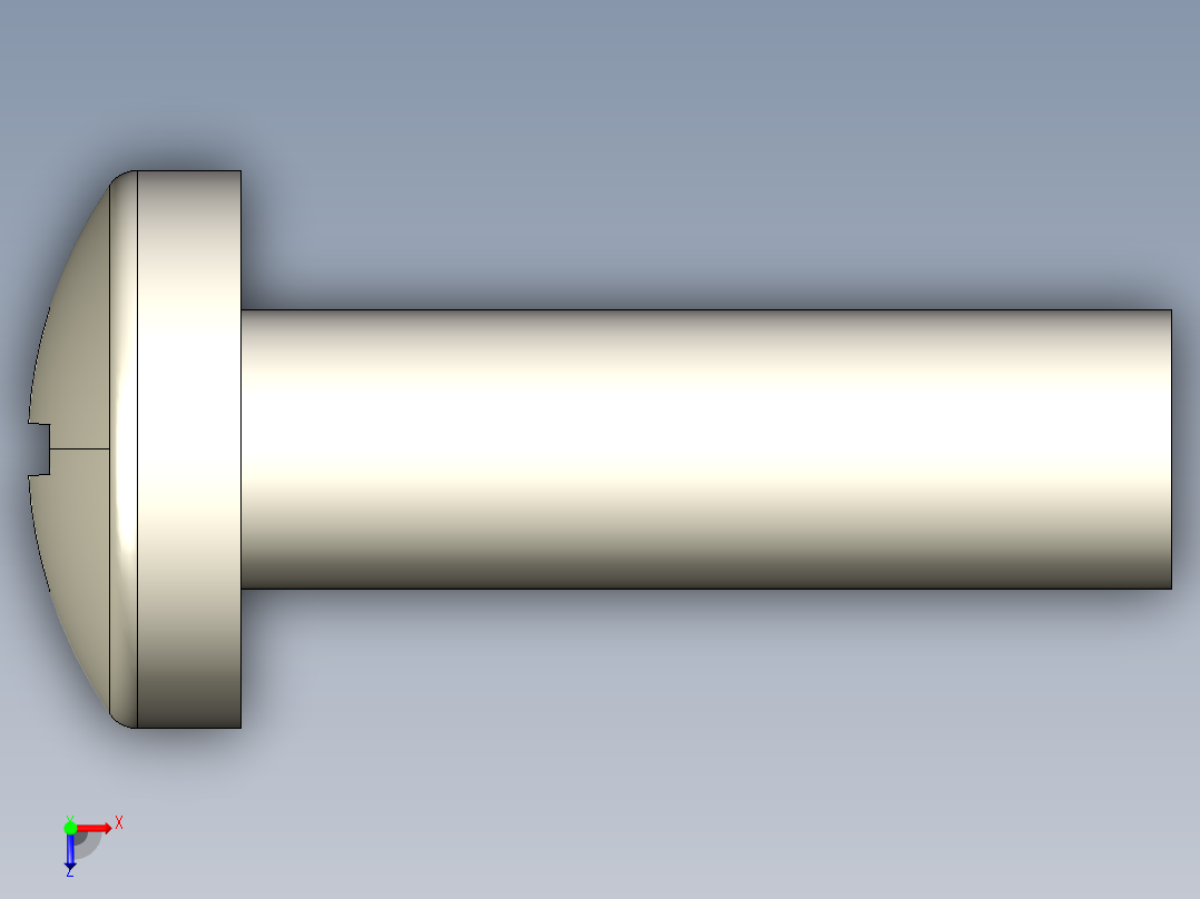 螺丝 M6 十字盘头-M6x20 Screw head.STEP俯视图