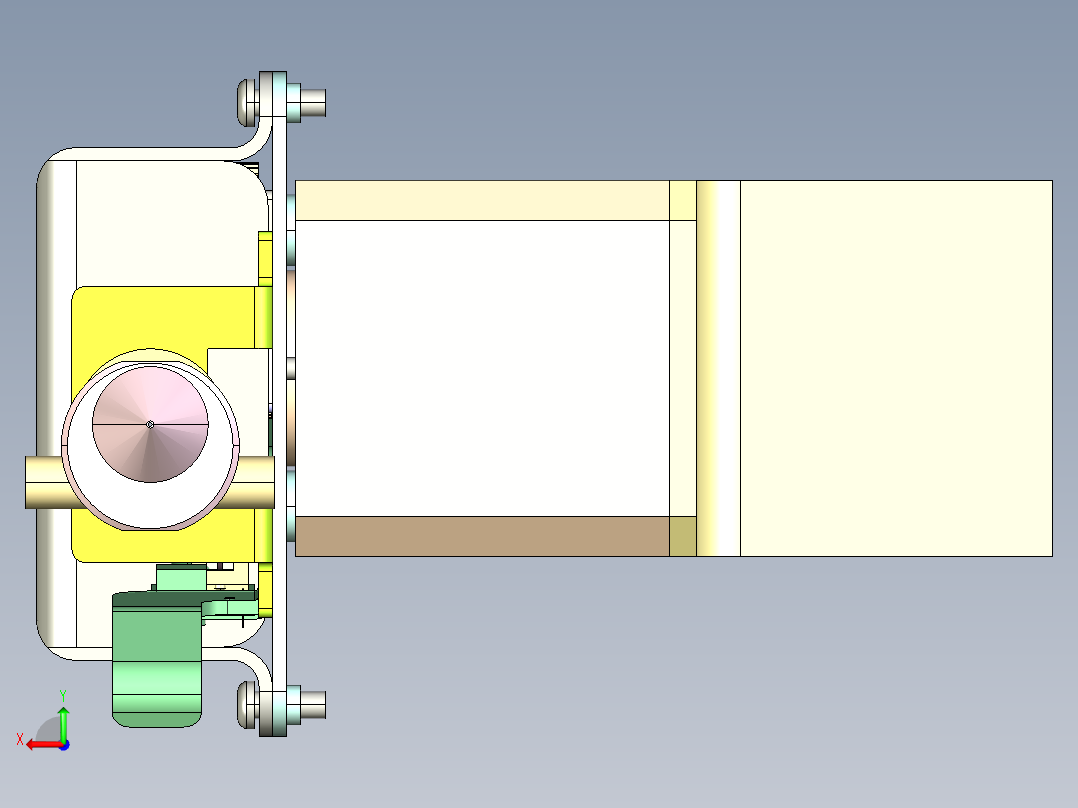 3D打印机挤压式送丝机构1263153后视图