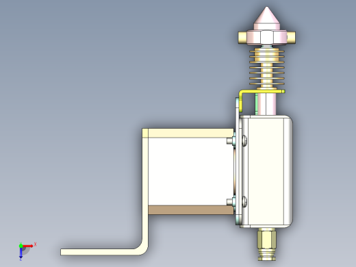 3D打印机挤压式送丝机构1263153俯视缩略图