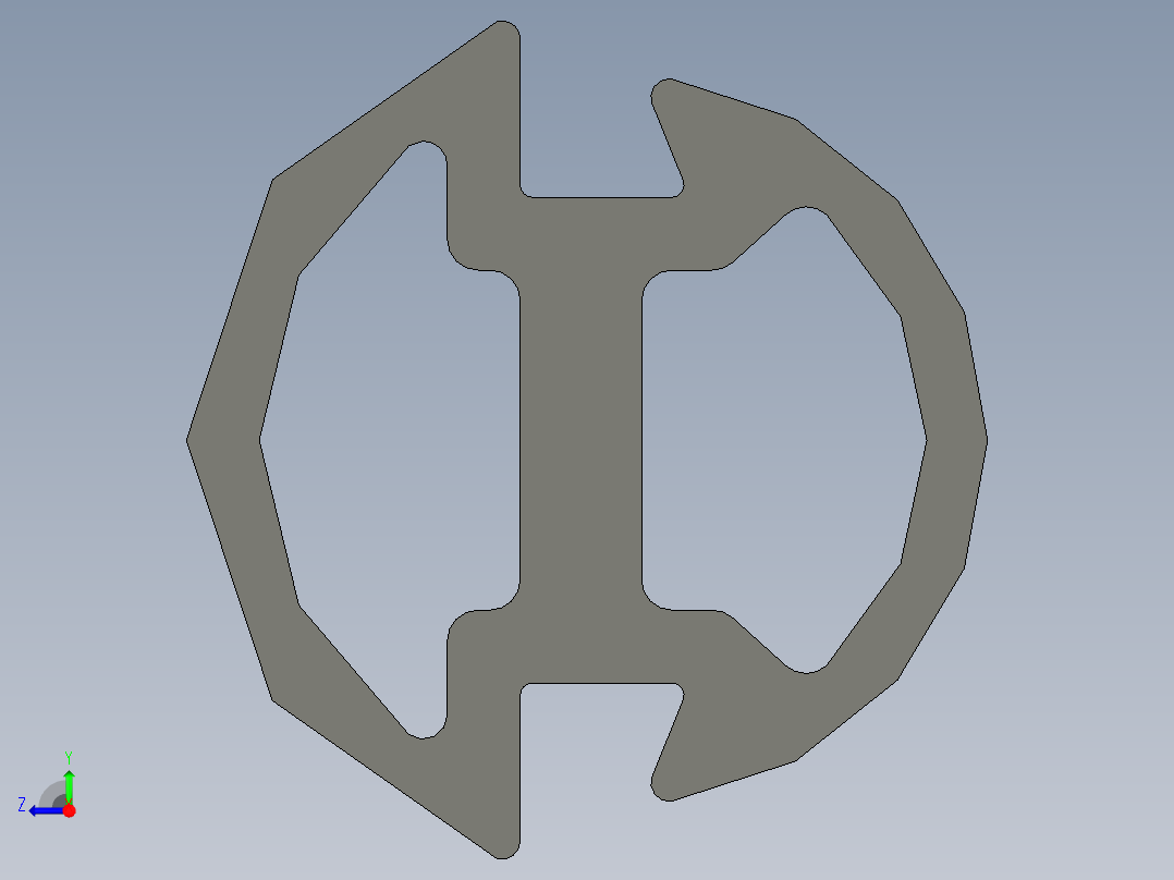 型材-BR 8 SLOT RUBBER SEALING STRIP 3842516598.STEP右视图