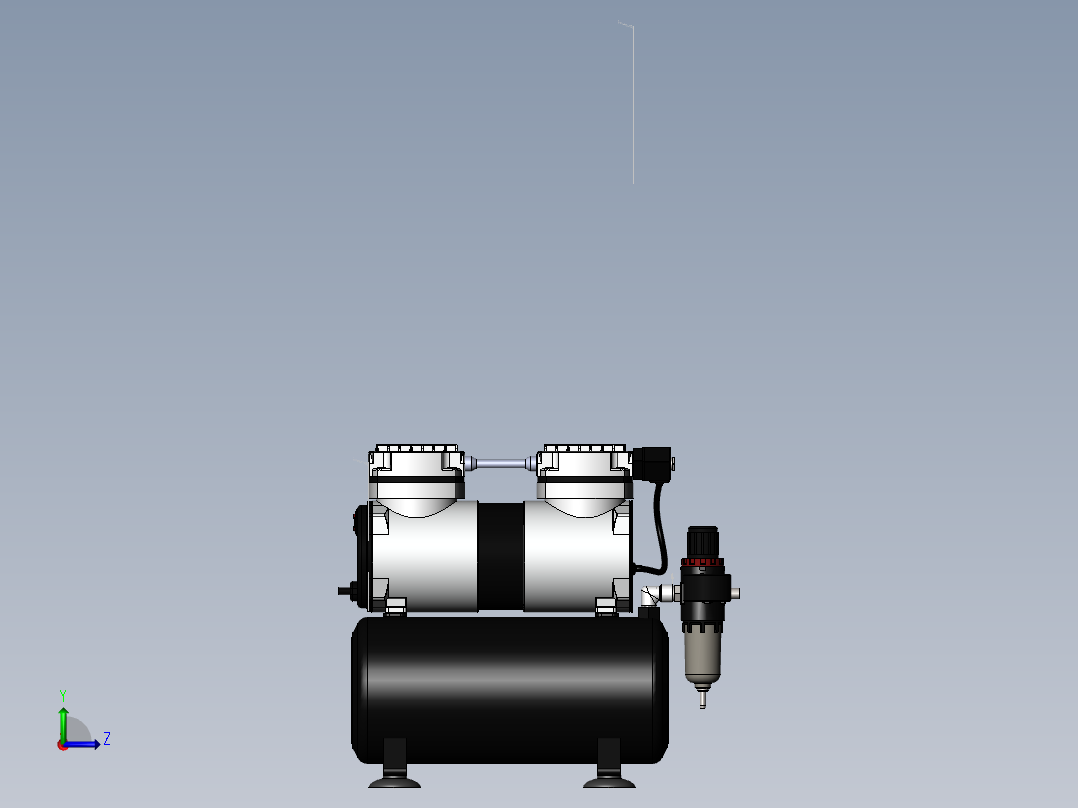 空气压缩机JAS--sw左视图