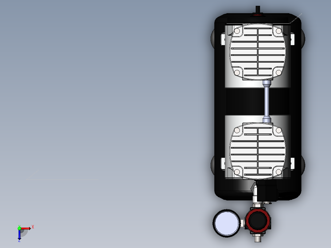 空气压缩机JAS--sw俯视图