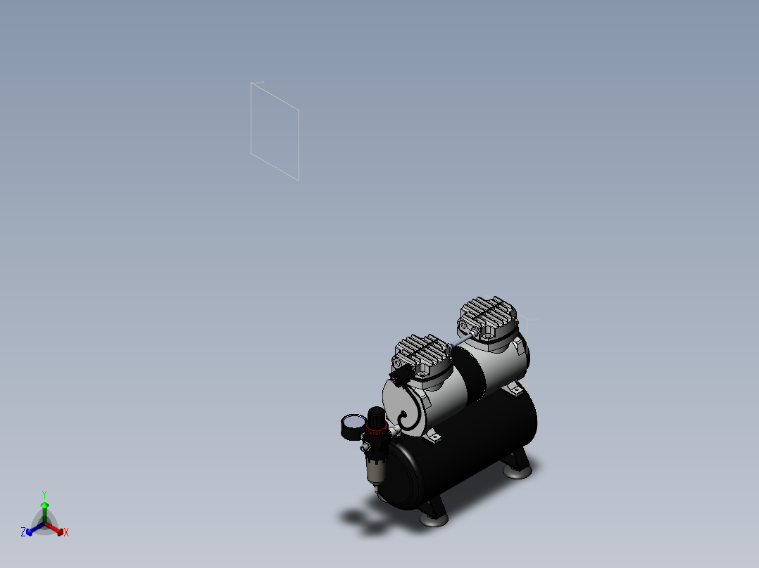 空气压缩机JAS--sw正等轴测图