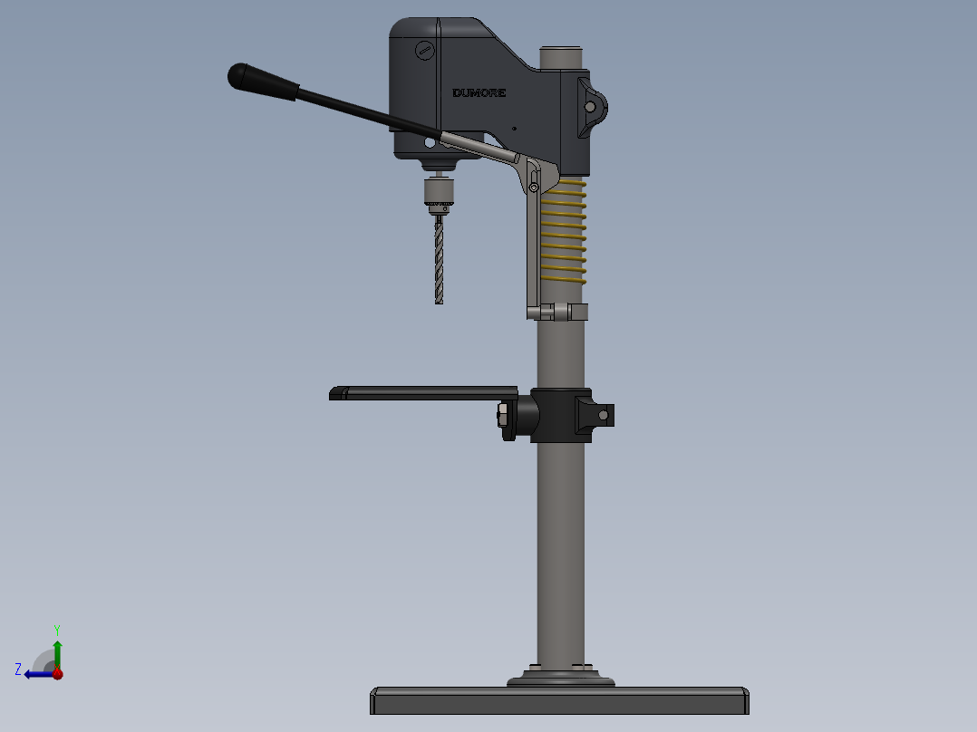 邓莫尔钻床右视图