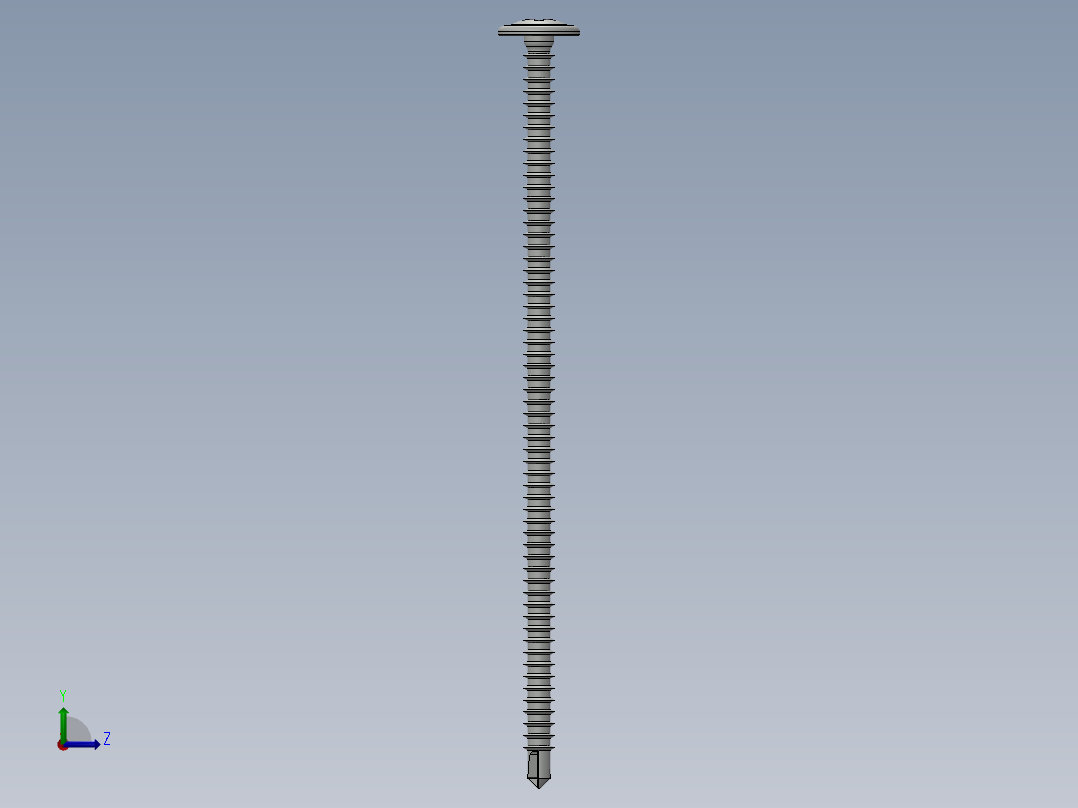 紧固件-Drill-Tip Saucer Screw-03左视图