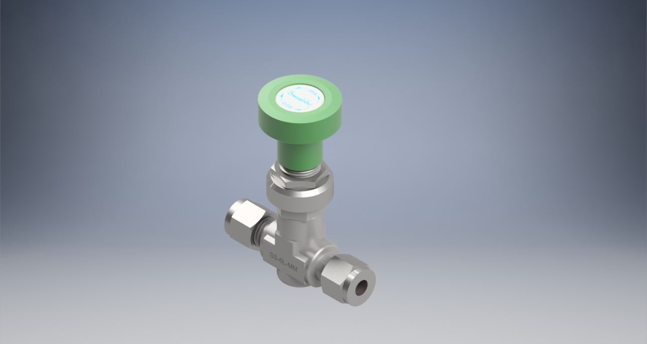 不锈钢高流量计量阀，6毫米世伟洛克管接头