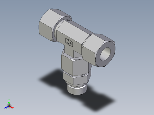 卡套式工业通用硬管接头EO_Assembled_adjustable_standpipe_branch_tee_EVT16SR71