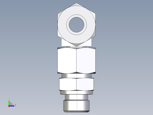卡套式工业通用硬管接头EO_Assembled_adjustable_standpipe_branch_tee_EVT16SR71左视缩略图