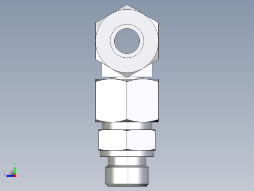 卡套式工业通用硬管接头EO_Assembled_adjustable_standpipe_branch_tee_EVT16SR71右视缩略图