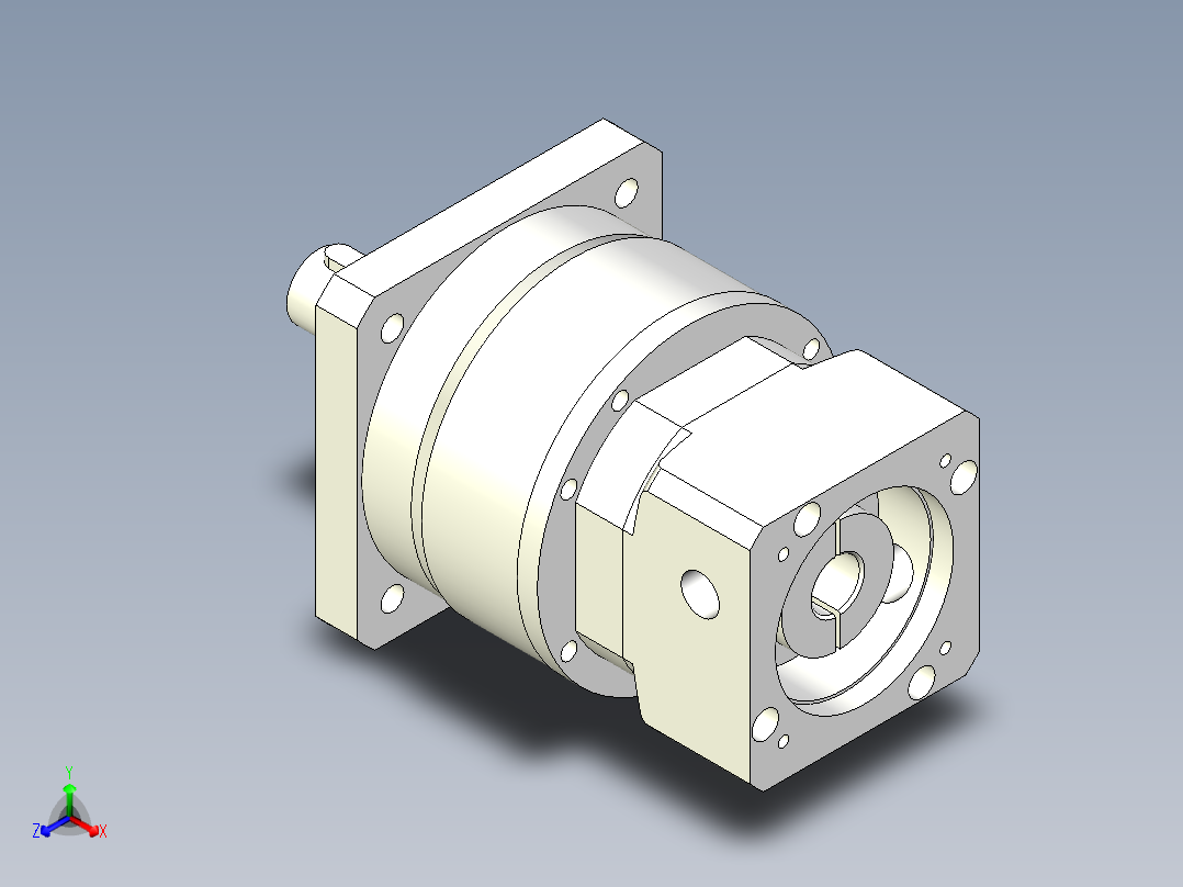 直齿PLF120-L2-LC 19-70-90-M5.stp正等轴测图