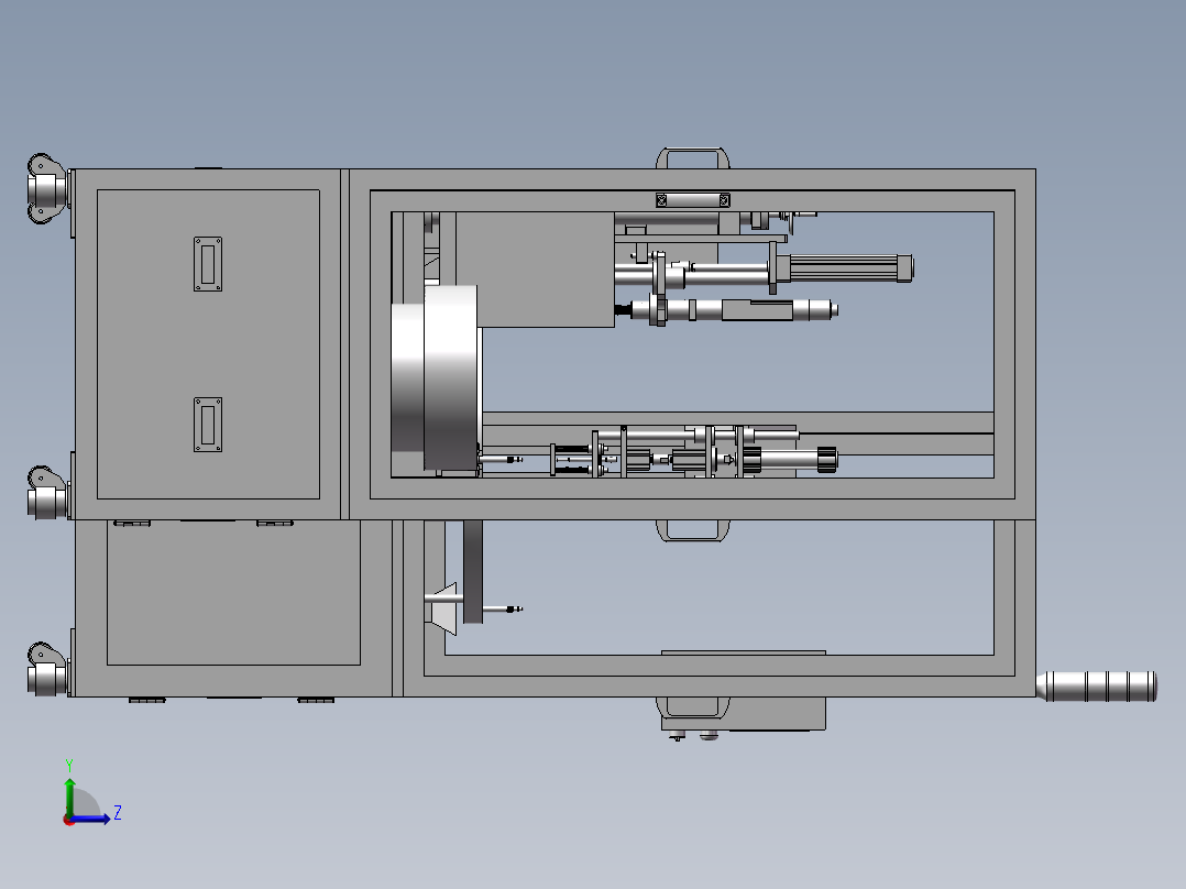 自动送料锁螺丝机左视图