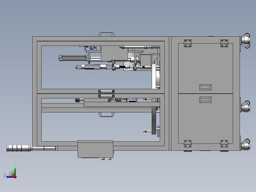 自动送料锁螺丝机右视图