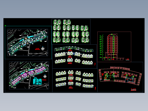 沿街高层商住楼总图