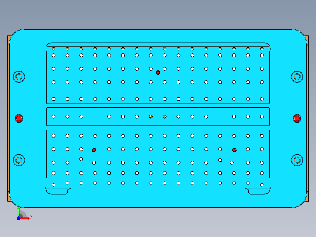 N500-T0P笔记本CNC工装夹具三维模型-CNC2前视图