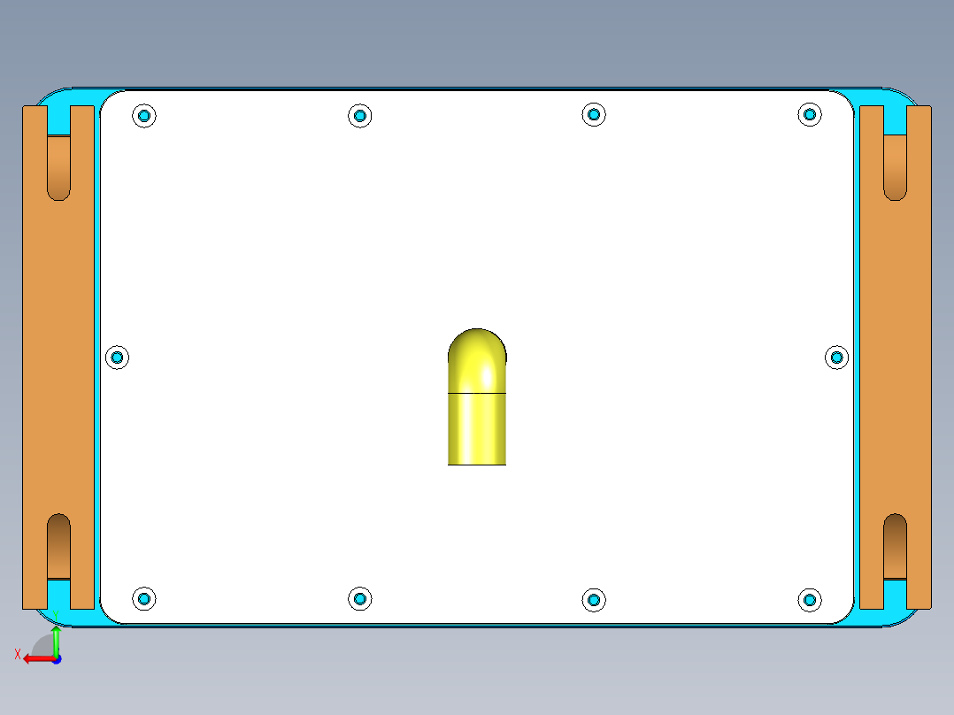 N500-T0P笔记本CNC工装夹具三维模型-CNC2后视图