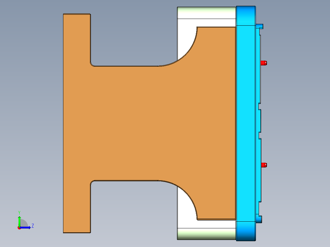 N500-T0P笔记本CNC工装夹具三维模型-CNC2左视图