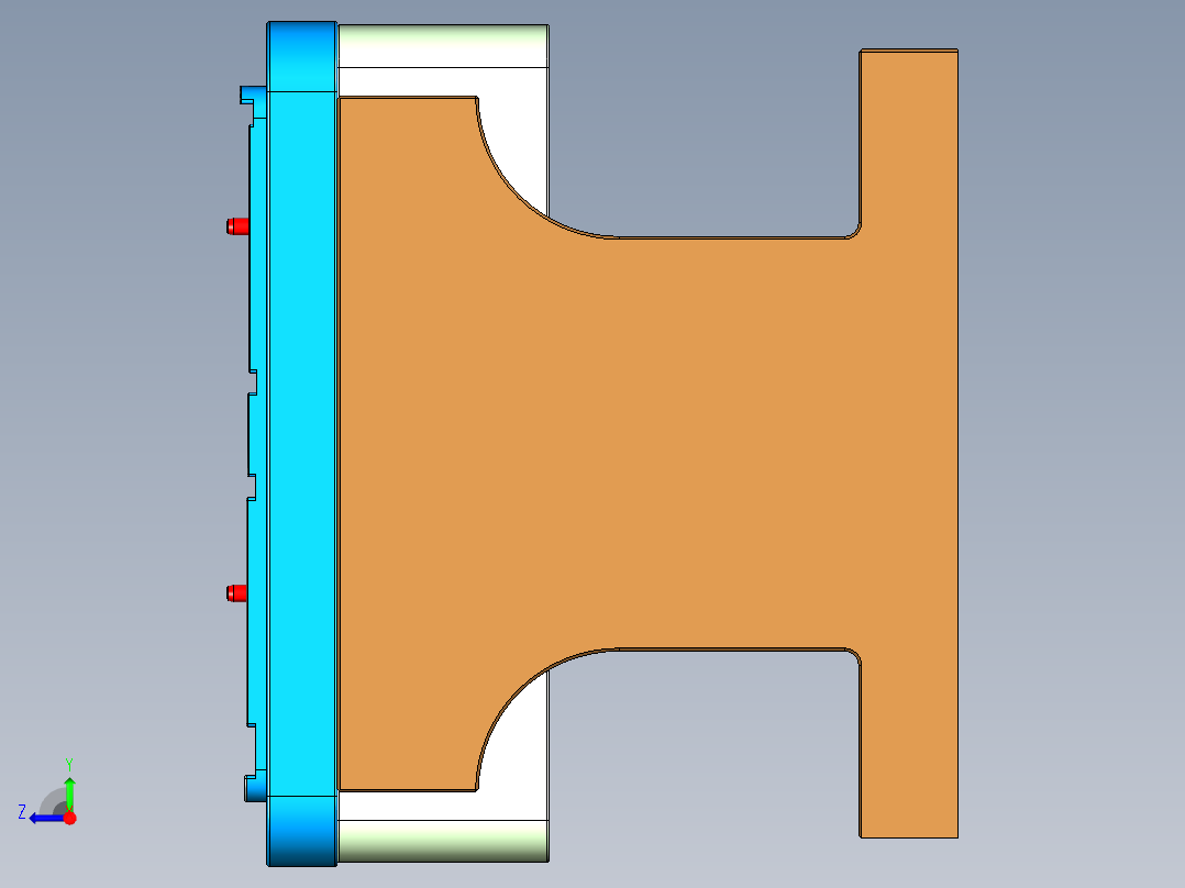 N500-T0P笔记本CNC工装夹具三维模型-CNC2右视图
