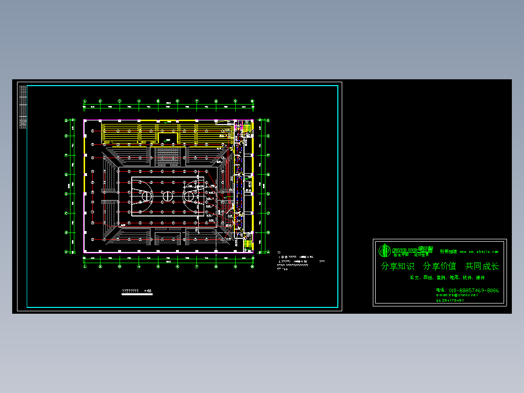 某体育馆的照明设计图