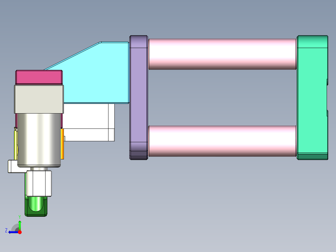 ABW70-B-CNC1笔记本CNC工装夹具三维模型-1213右视图