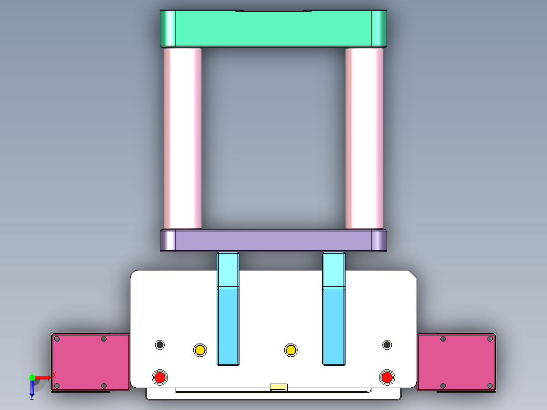 ABW70-B-CNC1笔记本CNC工装夹具三维模型-1213俯视图