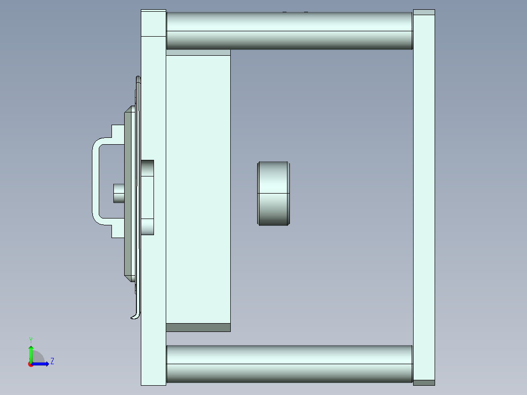 ux301-a-笔记本CNC工装夹具三维模型cnc3-7-26左视图