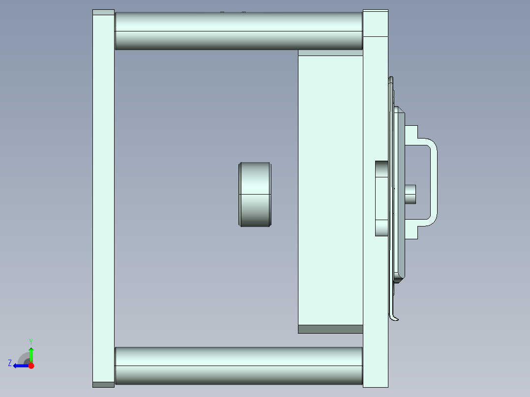 ux301-a-笔记本CNC工装夹具三维模型cnc3-7-26右视图